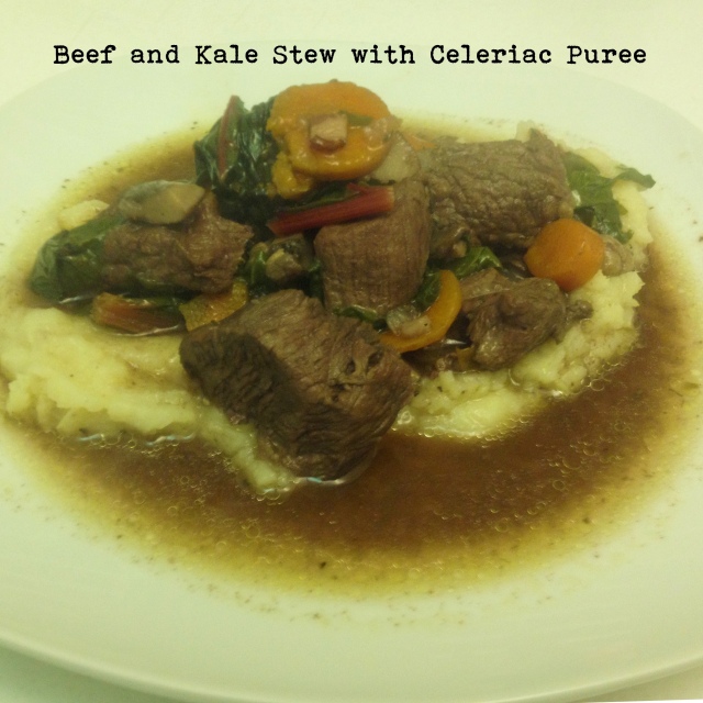 beef and kale
